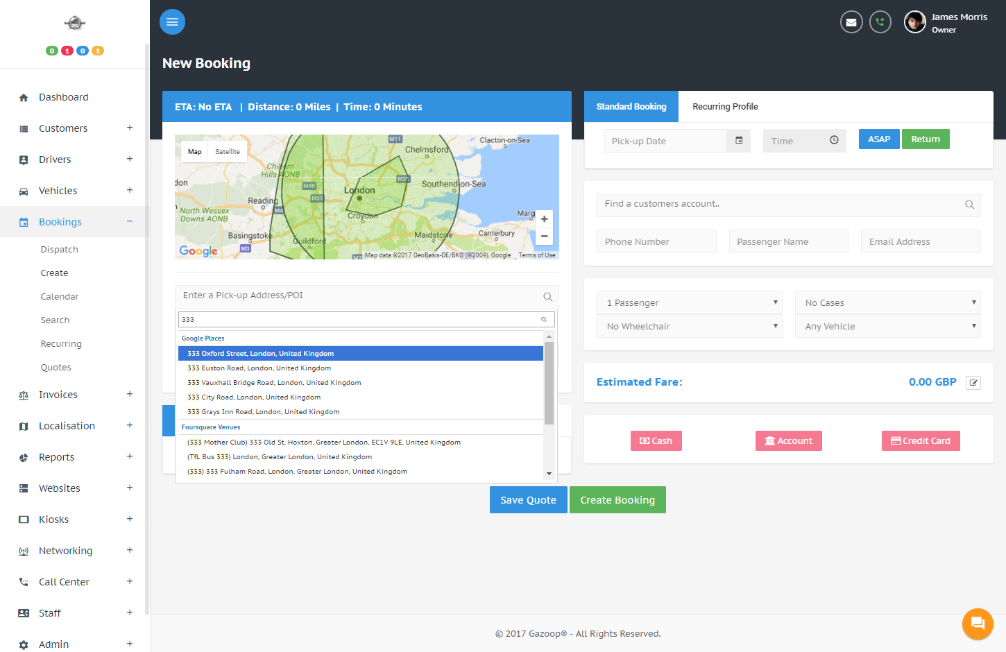 Cloud Dispatch System Driver Management